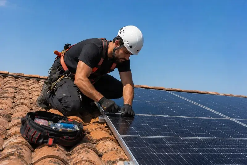 Maintenance et monitoring de panneaux solaires à Cessieu